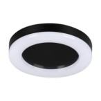 Lubinis šviestuvas TURA LED 24W NW O-B SMD 230V 4000K 80Ra IP65 (Neutrali balta) Plastikas Juoda
