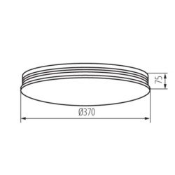 Lubinis šviestuvas EXATE LED 17,5W NW SMD 17,5W 230V 4000K 80Ra IP20 (Neutrali balta) Plastikas Metalas Balta