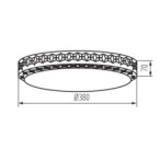 Lubinis šviestuvas LUMKO LED 17,5W NW SMD 17,5W 230V 4000K 80Ra IP20 (Neutrali balta) Plastikas Metalas Balta