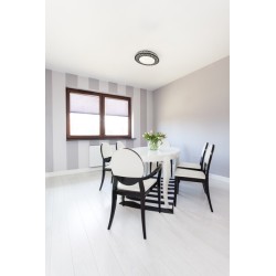 Lubinis šviestuvas AMAZI LED 17,5W NW B SMD 17,5W 230V 4000K 80Ra IP20 (Neutrali balta) Plastikas Metalas Juoda