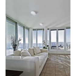 Lubinis šviestuvas RIFA LED 17,5W WW W/W SMD 17,5W 230V 3000K 880Ra IP20 (Šilta balta) Plastikas Metalas Balta