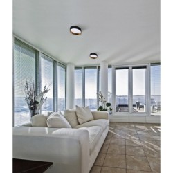Lubinis šviestuvas RIFA LED 17,5W NW B/G SMD 17,5W 230V 4000K 80Ra IP20 (Neutrali balta) Plastikas Metalas Juoda Aukso