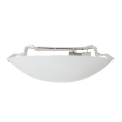 Lubinis šviestuvas PLAFMIN O GLS-CFL E27 230V IP20 Plastikas Balta