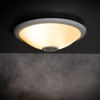 Lubinis šviestuvas FOGLER DL-2400 GLS-CFL 2xE27 230V IP20 Stiklas Plienas Balta