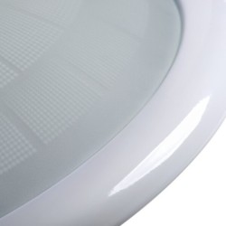 Lubinis šviestuvas FOGLER DL-2400 GLS-CFL 2xE27 230V IP20 Stiklas Plienas Balta