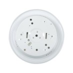 Lubinis šviestuvas FOGLER DL-2400 GLS-CFL 2xE27 230V IP20 Stiklas Plienas Balta