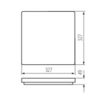 Lubinis šviestuvas VARSO LED 24W NW L-SE SMD 230V 4000K 2280lm IP54 Plastikas Balta