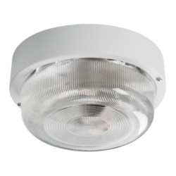 Lubinis šviestuvas TUNA MINI N GLS-CFL E27 230V IP44 Stiklas Plastikas Balta