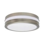 Lubinis šviestuvas JURBA DL-2180 CFL 2x1 E27 230V IP44 PC Plienas Nikelio Satino