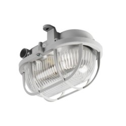 Lubinis šviestuvas MILO 7040T/P GLS-CFL E27 230V IP54 Stiklas Plastikas Pilka