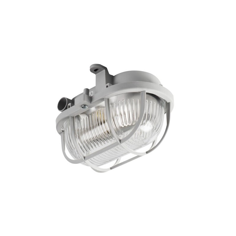 Lubinis šviestuvas MILO 7040T/P GLS-CFL E27 230V IP54 Stiklas Plastikas Pilka