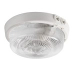 Lubinis šviestuvas TUNA S1101-W GLS-CFL E27 230V IP44 Stiklas Plastikas Balta