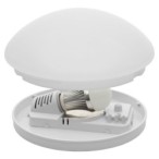 Lubinis šviestuvas PIRES ECO DL-250 CFL E27 230V IP44 Plastikas Balta