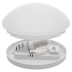 Lubinis šviestuvas PIRES ECO DL-250 CFL E27 230V IP44 Plastikas Balta