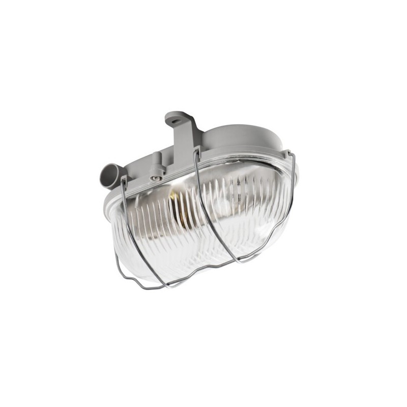 Lubinis šviestuvas MILO 7040T GLS-CFL E27 230V IP54 Stiklas Plastikas Pilka