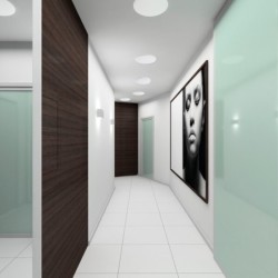 Lubinis šviestuvas VARSO LED 18W NW L SMD 230V 4000K 1700lm IP54 Plastikas Balta