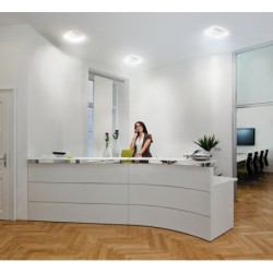 Lubinis šviestuvas VARSO LED 18W NW L SMD 230V 4000K 1700lm IP54 Plastikas Balta