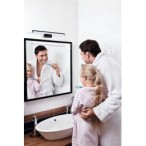 Sieninis šviestuvas ASTEN IP44 8W NW W 230V 690lm Aliuminio lydinys Plastikas Balta