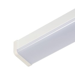 Sieninis šviestuvas ASTEN IP44 12W NW W 230V 1070lm Aliuminio lydinys Plastikas Balta