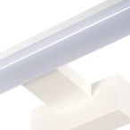 Sieninis šviestuvas ASTEN IP44 12W NW W 230V 1070lm Aliuminio lydinys Plastikas Balta