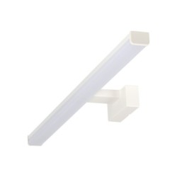 Sieninis šviestuvas ASTEN IP44 12W NW W 230V 1070lm Aliuminio lydinys Plastikas Balta