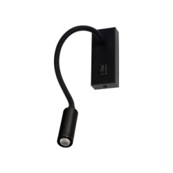 Sieninis šviestuvas TONIL II LED B 3,3W 230V IP20 Aliuminio lydinys Plastikas Juoda
