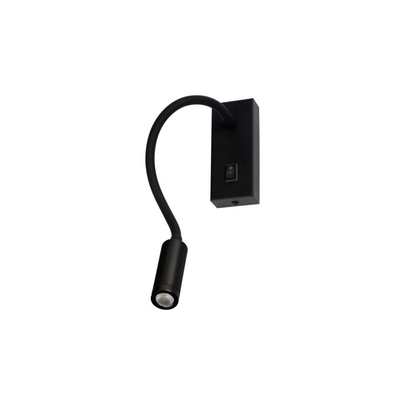Sieninis šviestuvas TONIL II LED B 3,3W 230V IP20 Aliuminio lydinys Plastikas Juoda
