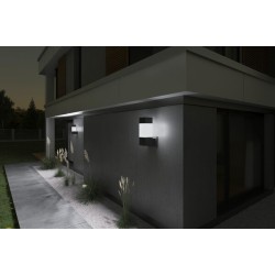 Sieninis lauko šviestuvas INVO OP EL-53-L-GR 20W E27 230V Plastikas Grafito