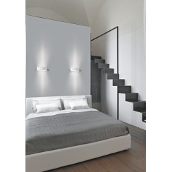 Sieninis šviestuvas JASMIN W E27 230V IP20 Mediena Stiklas Balta