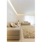 Sieninis šviestuvas JASMIN W/M-W E27 230V IP20 Mediena Stiklas Balta