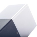 Sieninis lauko šviestuvas VADRA 16L-UP GLS-CFL E27 230V IP44 Plastikas Aliuminio lydinys Antracito