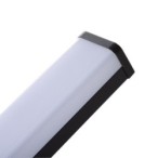Sieninis šviestuvas ASTEN IP44 12W NW B 230V 910lm Aliuminio lydinys Plastikas Juoda