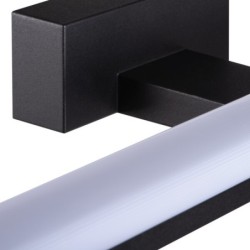 Sieninis šviestuvas ASTEN IP44 12W NW B 230V 910lm Aliuminio lydinys Plastikas Juoda