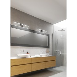 Sieninis šviestuvas ASTEN IP44 12W NW B 230V 910lm Aliuminio lydinys Plastikas Juoda