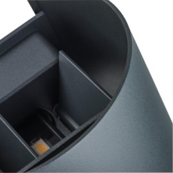 Sieninis lauko šviestuvas REKA LED EL 7W L-GR 230V 4000K 360lm IP54 Aliuminio lydinys Grafito