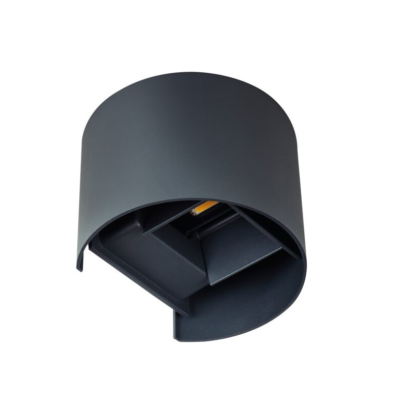 Sieninis lauko šviestuvas REKA LED EL 7W O-GR 230V 4000K 380lm IP54 Aliuminio lydinys Grafito