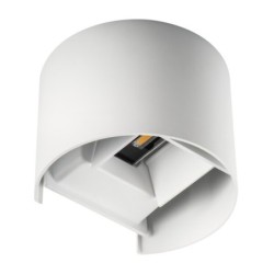 Sieninis lauko šviestuvas REKA LED EL 7W O-W 230V 4000K 510lm IP54 Aliuminio lydinys Balta