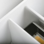 Sieninis lauko šviestuvas REKA LED EL 7W O-W 230V 4000K 510lm IP54 Aliuminio lydinys Balta