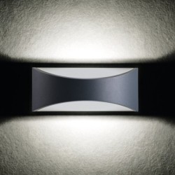 Sieninis lauko šviestuvas BISO LED EL 8W GR 230V 4000K 140lm IP54 Aliuminio lydinys Grafito