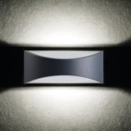 Sieninis lauko šviestuvas BISO LED EL 8W GR 230V 4000K 140lm IP54 Aliuminio lydinys Grafito