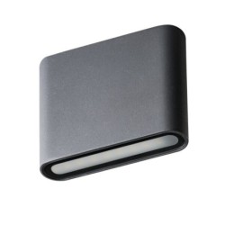 Sieninis lauko šviestuvas GARTO LED EL 8W GR 230V 4000K 300lm IP54 Aliuminio lydinys Plastikas Grafito