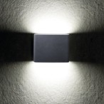 Sieninis lauko šviestuvas GARTO LED EL 8W GR 230V 4000K 300lm IP54 Aliuminio lydinys Plastikas Grafito