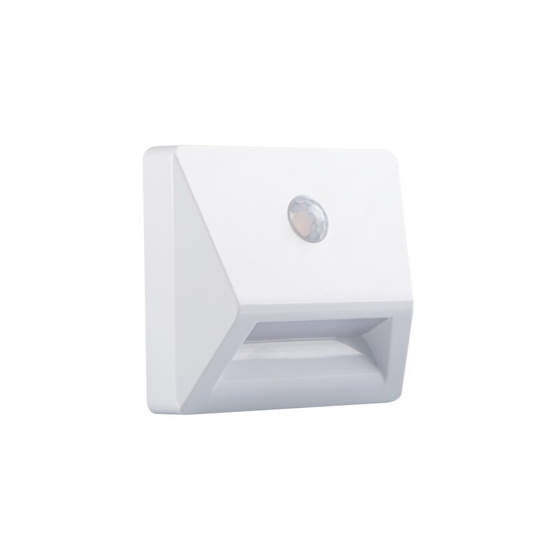 Sieninis šviestuvas IRS3xAAA LED PIR W NW 0,3W 3x1,5 DC 4000K 10lm IP54 Plastikas Balta
