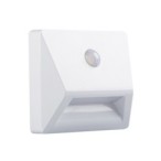 Sieninis šviestuvas IRS3xAAA LED PIR W NW 0,3W 3x1,5 DC 4000K 10lm IP54 Plastikas Balta