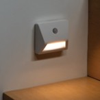 Sieninis šviestuvas IRS3xAAA LED PIR W NW 0,3W 3x1,5 DC 4000K 10lm IP54 Plastikas Balta