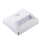 Sieninis šviestuvas IRS3xAAA LED PIR W NW 0,3W 3x1,5 DC 4000K 10lm IP54 Plastikas Balta