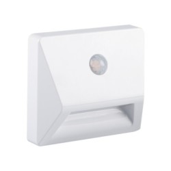 Sieninis šviestuvas IRS3xAAA LED PIR W NW 0,3W 3x1,5 DC 4000K 10lm IP54 Plastikas Balta