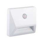 Sieninis šviestuvas IRS3xAAA LED PIR W NW 0,3W 3x1,5 DC 4000K 10lm IP54 Plastikas Balta