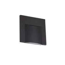 Sieninis šviestuvas ERINUS LED L B-WW 0,8W 12V DC 3000K 15lm IP20 Plastikas Juoda