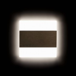 Sieninis šviestuvas TERRA LED PIR B-WW 0,8W 12V DC 3000K 13lm IP20 Poliruotas nerūdijantis plienas Plastikas Juoda